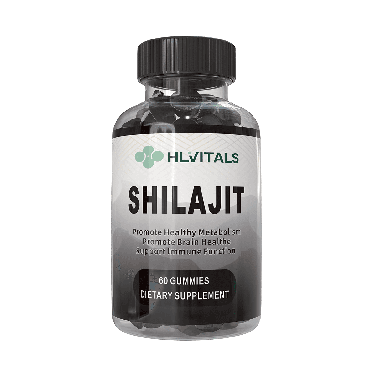 1000mg Pure Shilajit Resin Gummies for Energy and Immunity