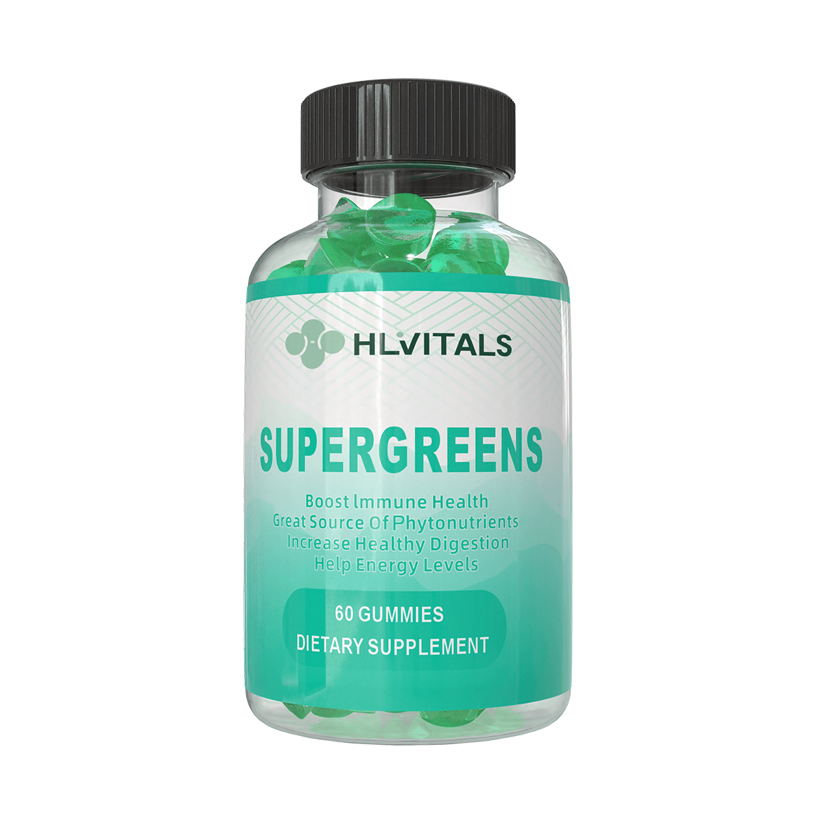 Supergreens Gummies with Probiotics for Digestion and Immunity