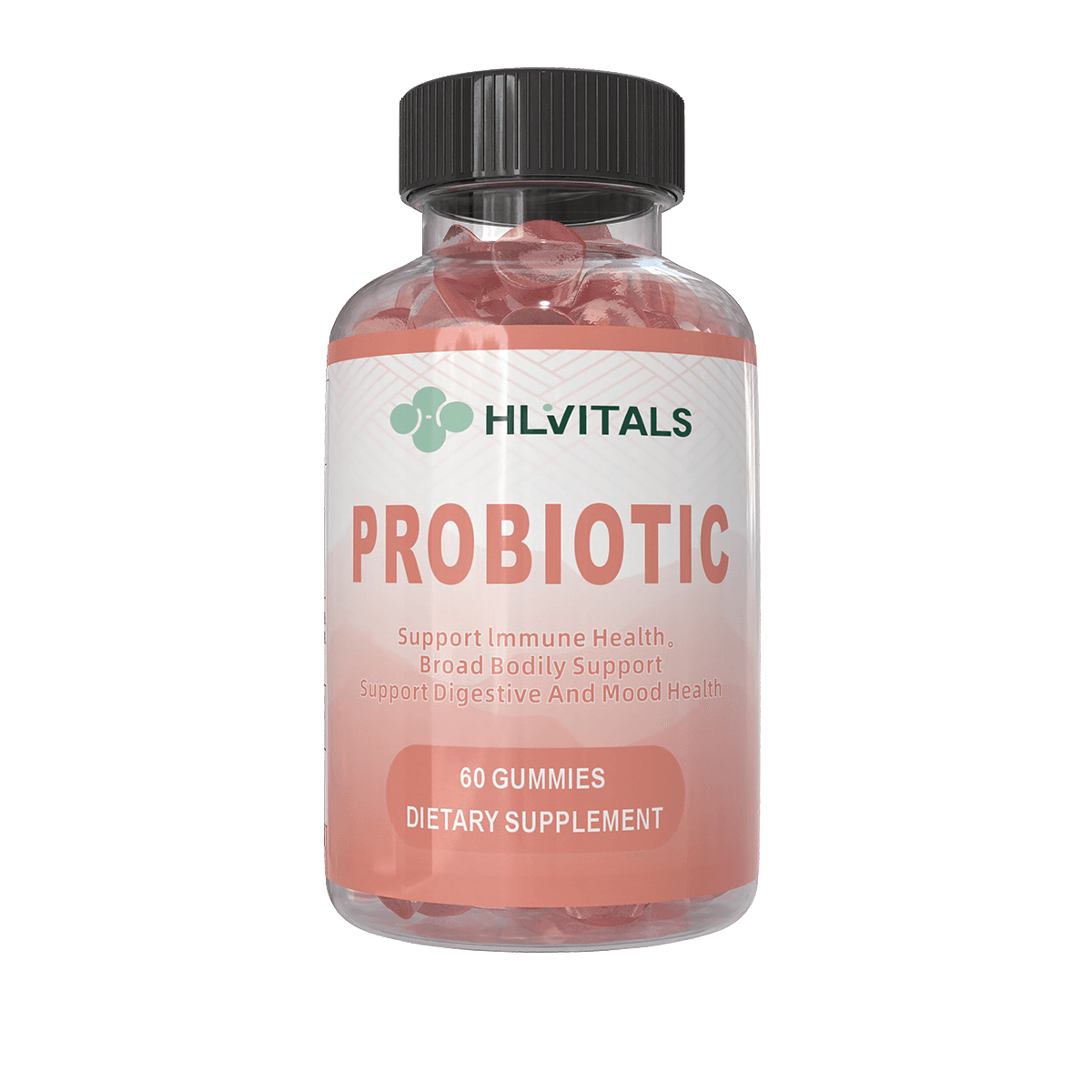 Sugar Free Probiotic Fiber Gummies with Multivitamins