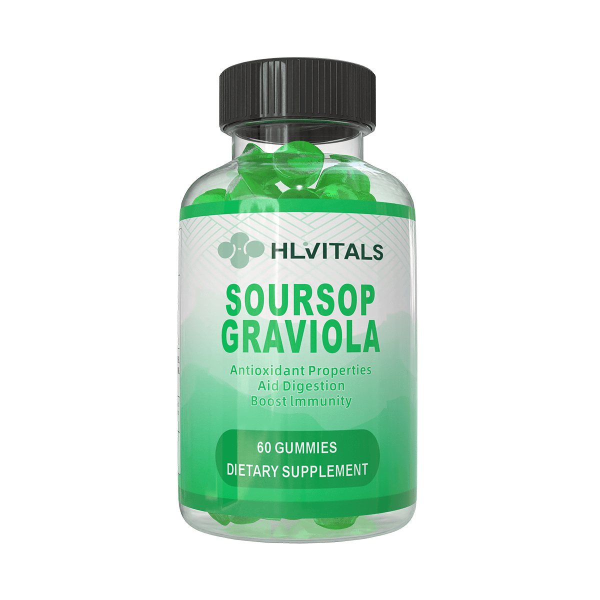 Organic Soursop Graviola Gummies for Digestion and Immunity