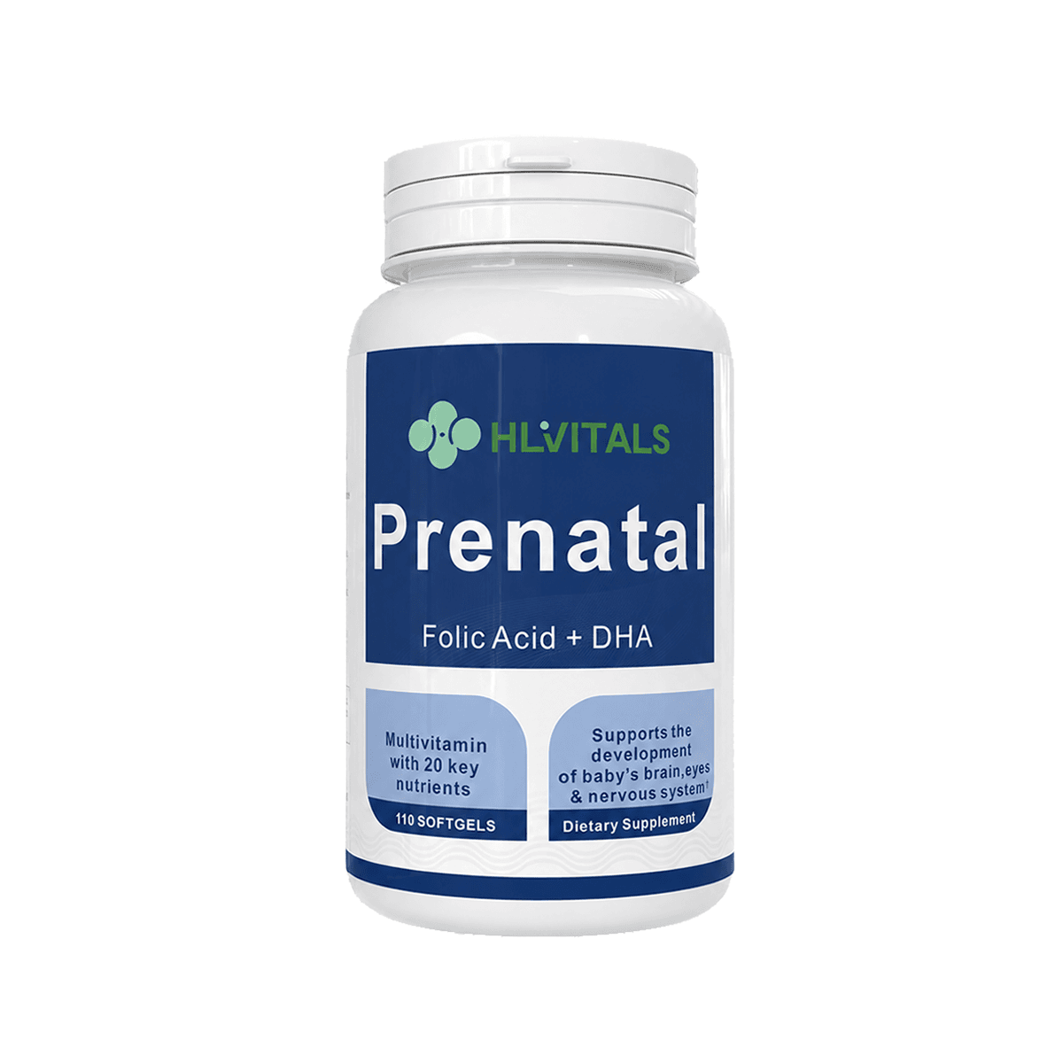 Prenatal Vitamins for Women with Folic Acid + DHA